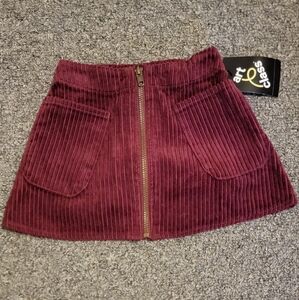 Art Class BURGANDY corduroy Skirt Size 18mos